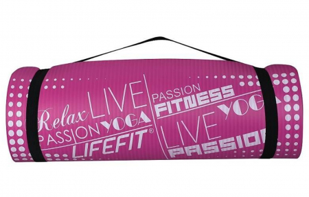Covoras yoga LIFEFIT Exclusive Plus 180x60x1.5 cm, bordo [2]