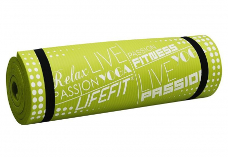 Covoras yoga LIFEFIT Exclusive Plus 180x60x1.5 cm, verde [1]