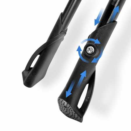 Cric reglabil 26"-29" FOREVER, aluminiu negru [5]