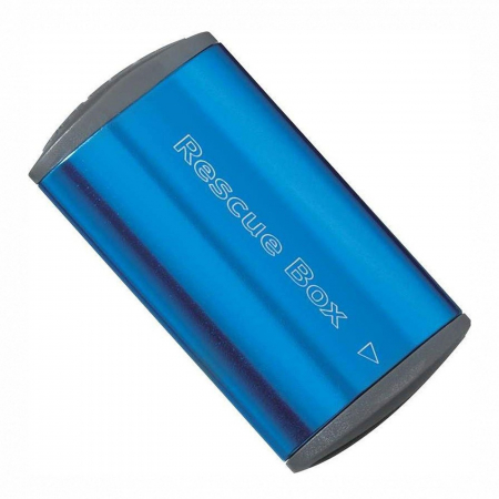 KIT REPARATIE CAMERA - Cutie petice autoadezive TOPEAK Rescue Box TRB01-DB, albastru