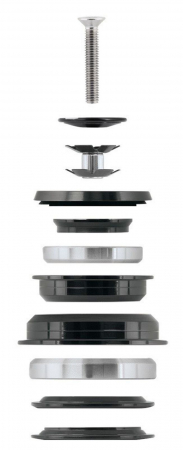 Cuvetarie FORCE Taper 1.1/8-1.1/2" 56 mm, neagra [1]