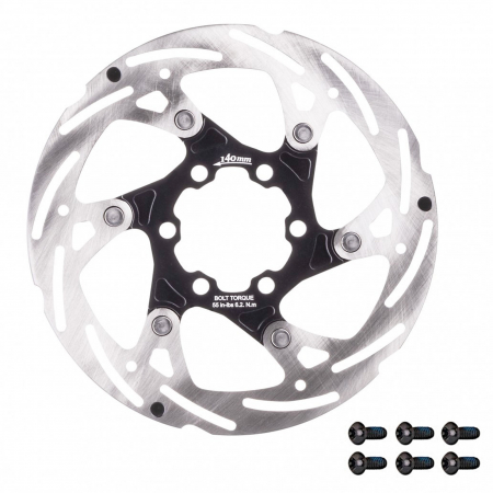 DISCURI FRANA - Disc frana FORCE, 140 mm/6 suruburi, negru