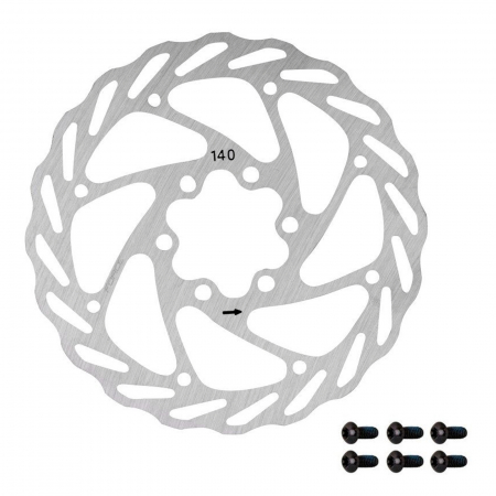 FRANE - Disc frana FORCE-4, 6 suruburi, argintiu