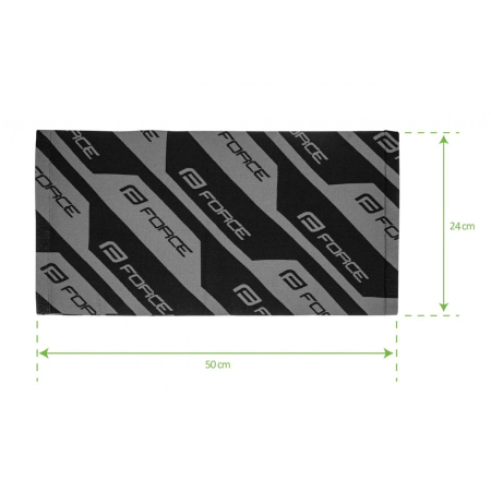 Bandana pentru iarna FORCE Step Winter, negru/gri [1]