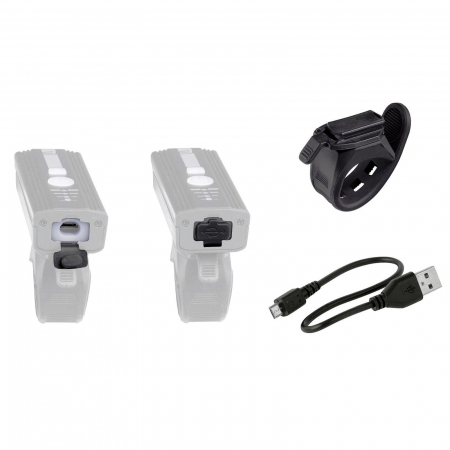 Far fata FORCE Alert, 350 lumeni, USB, negru [1]