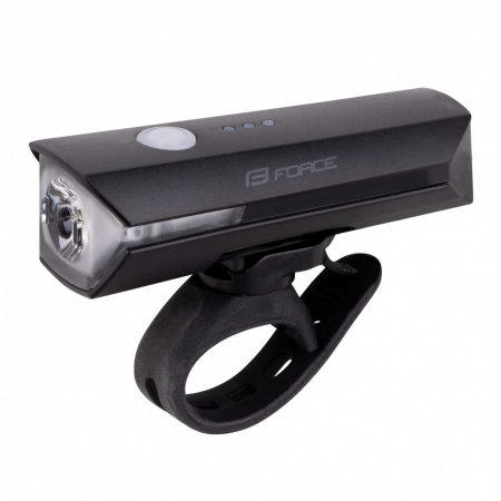 LUMINI - Far fata FORCE Flux (USB), 550 lumeni, negru