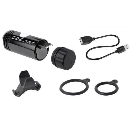 Far fata FORCE Pen Mini 150 lumeni, USB Mini, negru [2]