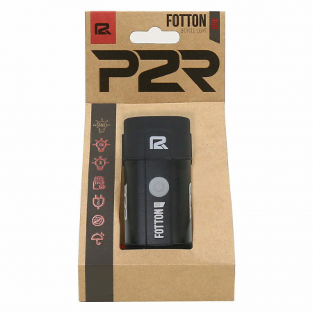Far fata P2R Fotton 400 (USB), 400 lumeni, negru [5]