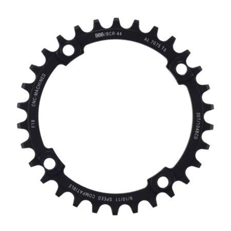 TRANSMISIE - Foaie angrenaj pedalier BBB BCR-44 MTBGear narrow wide, BCD 104 mm, pentru 1x9/10/11 viteze