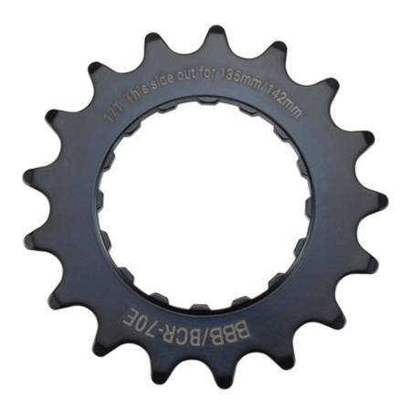 FOI ANGRENAJE - Foaie angrenaj pedalier BBB BCR-70E BOSCH Generatia 2 E-Bike Sprocket 3/32, negru