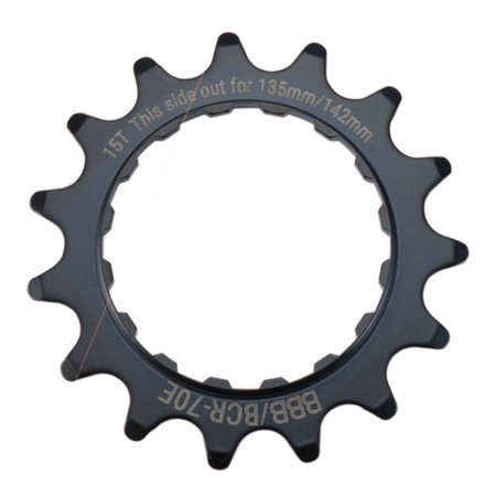 TRANSMISIE - Foaie angrenaj pedalier BBB BCR-70E BOSCH Generatia 2 E-Bike Sprocket 3/32, negru