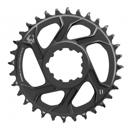 FOI ANGRENAJE - Foaie angrenaj pedalier SRAM X-Sync 2 Eagle, 30T, GXP/BB 30 mm, Direct Mount, aluminiu, negru