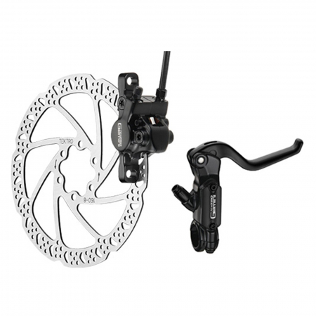 FRANE PE DISC - Frana hidraulica disc stanga/fata TEKTRO HD-M510, furtun 1417 mm, negru