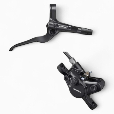 FRANE PE DISC - Frana hidraulica disc dreapta/spate SHIMANO Deore BL-MT401/BR-MT400, conducta 1450 mm, negru