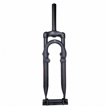FURCI - Furca bicicleta 24" DHS MD-711X, suspensie pe arc, cursa 50 mm, gat 1 1/8", prindere frane V-Brake, negru mat