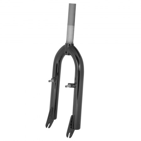 FURCI - Furca bicicleta BMX 20" FORCE, gat 1", fixa, prindere frane V-Brake, negru
