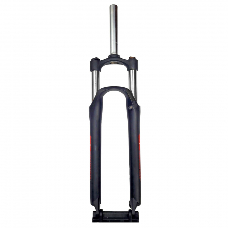 Furca bicicleta 29" DHS MD-993ST MLOI, suspensie pe arc, cursa 100 mm, gat 1 1/8", prindere frane disc, negru mat [1]