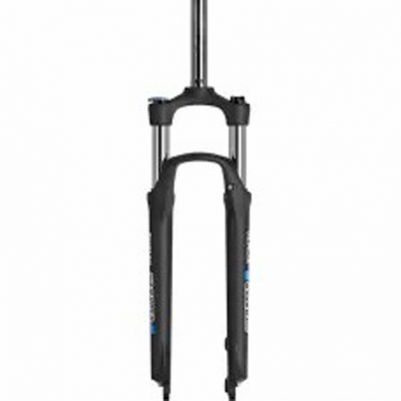 Furca bicicleta 27.5" SR SUNTOUR SF20 XCM HLO DS, suspensie pe arc, cursa 120 mm, gat 1 1/8", prindere frane disc, negru mat [1]