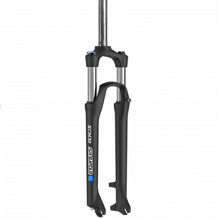 FURCI - Furca bicicleta 27.5" SR SUNTOUR SF20 XCM HLO DS, suspensie pe arc, cursa 120 mm, gat 1 1/8", prindere frane disc, negru mat