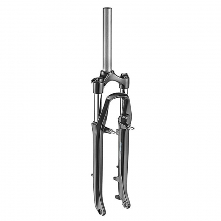 FURCI - Furca 28" RST Nova-T700C, gat 1 1/8", suspensie pe arc, cursa 60 mm, prindere frane disc/V-Brake, negru