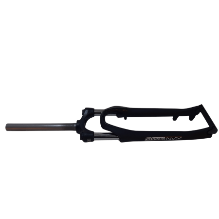 FURCI - Furca cu suspensie NVX DS YS727, aluminiu, 700C, cursa 75 mm, 1 1/8 × 255 mm, negru