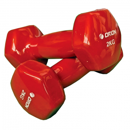 Gantera vinyl 2 kg ORION, rosu [2]