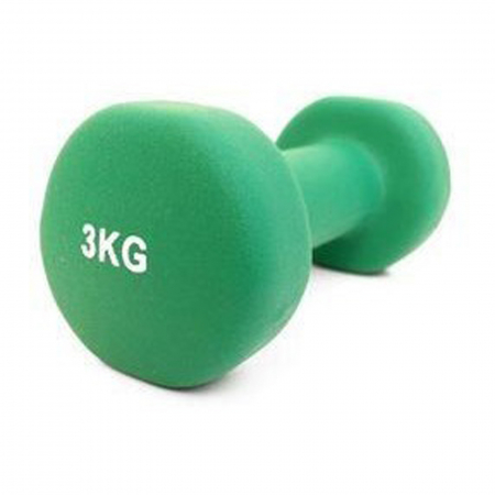 GANTERE - Gantera vinyl 3 kg LIFEFIT, verde