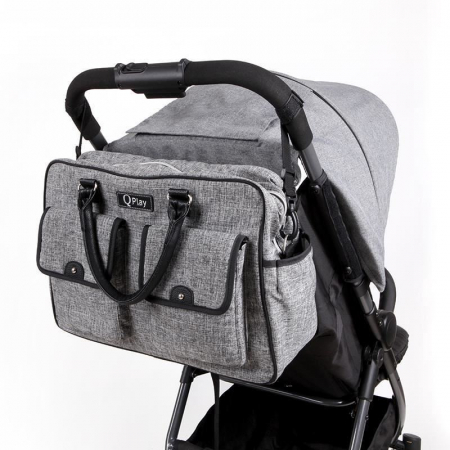 Geanta mamici Qplay Sylvie Gri [12]