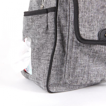 Geanta mamici Qplay Sylvie Gri [5]