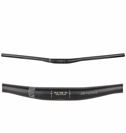 GHIDOANE - Ghidon FORCE Team rised, aluminiu, 31.8/ 780 mm, negru