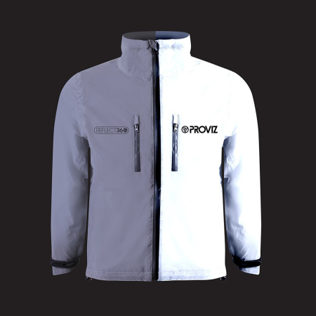 Jacheta ciclism copii reflectorizanta PROVIZ Kids Reflect360, alb reflex [4]