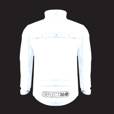 Jacheta ciclism copii reflectorizanta PROVIZ Kids Reflect360, alb reflex [3]