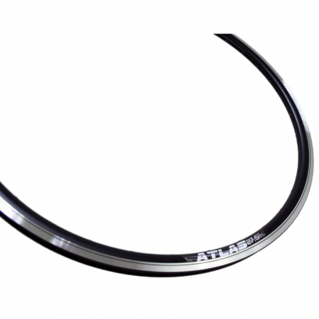 Janta 20" CERURIM Atlas, aluminiu dubla, profil frane V-Brake, 28H, negru [1]