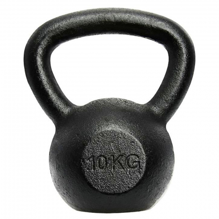 GANTERE/BARE/DISCURI - Kettlebell otel LIFEFIT 10 kg, negru