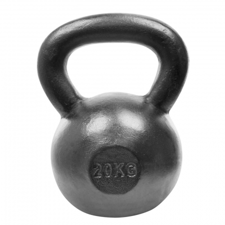 GANTERE/BARE/DISCURI - Kettlebell otel LIFEFIT 20 kg, negru