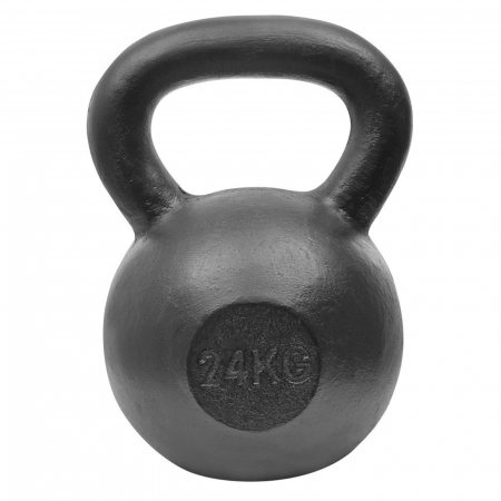 GANTERE/BARE/DISCURI - Kettlebell otel LIFEFIT 24 kg, negru