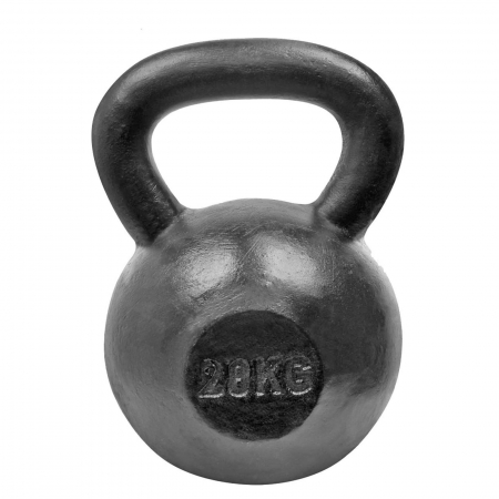 GANTERE/BARE/DISCURI - Kettlebell otel LIFEFIT 28 kg, negru