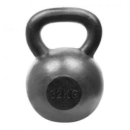 GANTERE/BARE/DISCURI - Kettlebell otel LIFEFIT 32 kg, negru
