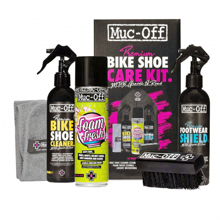 INTRETINERE - Kit pentru curatare incaltaminte MUC-OFF Premium Bike Shoe Care Kit