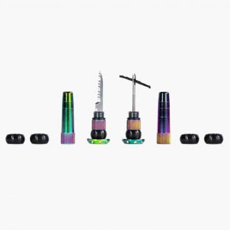 KIT REPARATIE TUBELESS - Kit reparatie MUC-OFF Stealth Tubeless Puncture Plug iridescent