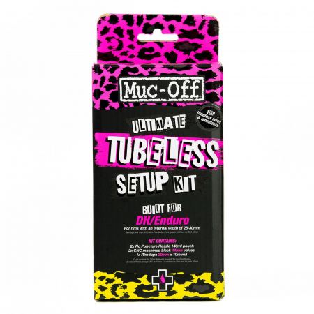 TUBELESS & ANTIPANA - Kit Tubeless MUC-OFF Ultimate DH/Trail/Enduro (banda 30 mm/valve 44 mm)