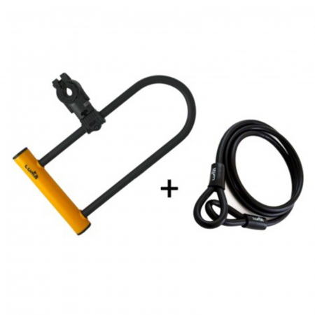 ANTIFURTURI - Antifurt LUMA C4 Enduro 35 HU, 32x18.6, portocaliu, cu suport Sopmulti plus bucla