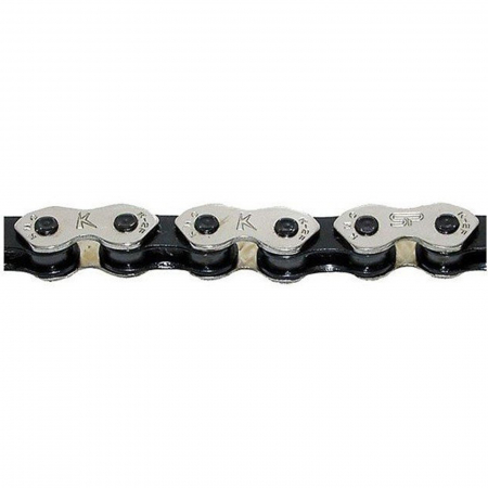 LANTURI - Lant KMC K1 Wide, 100 zale, za rapida, compatibil single speed, argintiu/negru