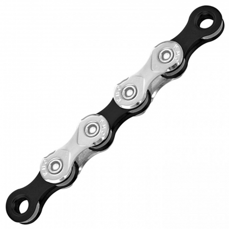 LANTURI - Lant KMC X10 Silver/Black, 122 zale, za rapida, compatibil 10 viteze, argintiu/negru