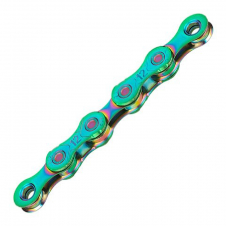 LANTURI - Lant KMC X12 Aurora/Blue, 126 zale, za rapida, compatibil 12 viteze, albastru