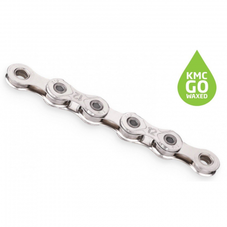 LANTURI - Lant KMC X12 Silver ceruit, 126 zale, za rapida, compatibil 12 viteze, argintiu