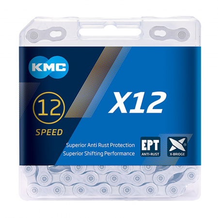 Lant KMC X12 EPT, 126 zale, za rapida, compatibil 12 viteze, argintiu [1]