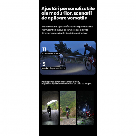 Lumina fata iGPSPORT Smart Front Light VS1800, 1800 lumeni, gri [23]