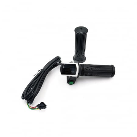 PIESE TROTINETE - Maneta acceleratie cu buton si display 36V, conector SM
