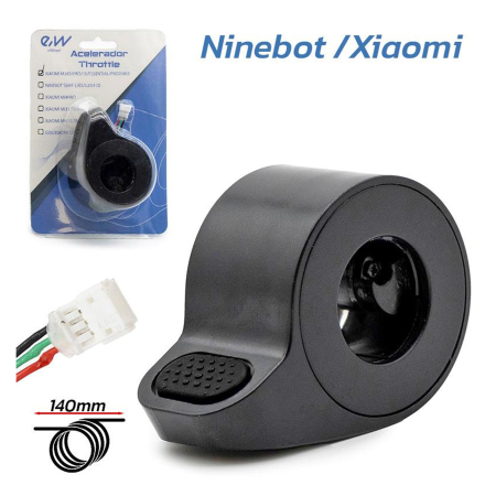 MOBILITATE URBANA - Maneta acceleratie trotineta electrica XIAOMI si NINEBOT, conector JST ZH, negru